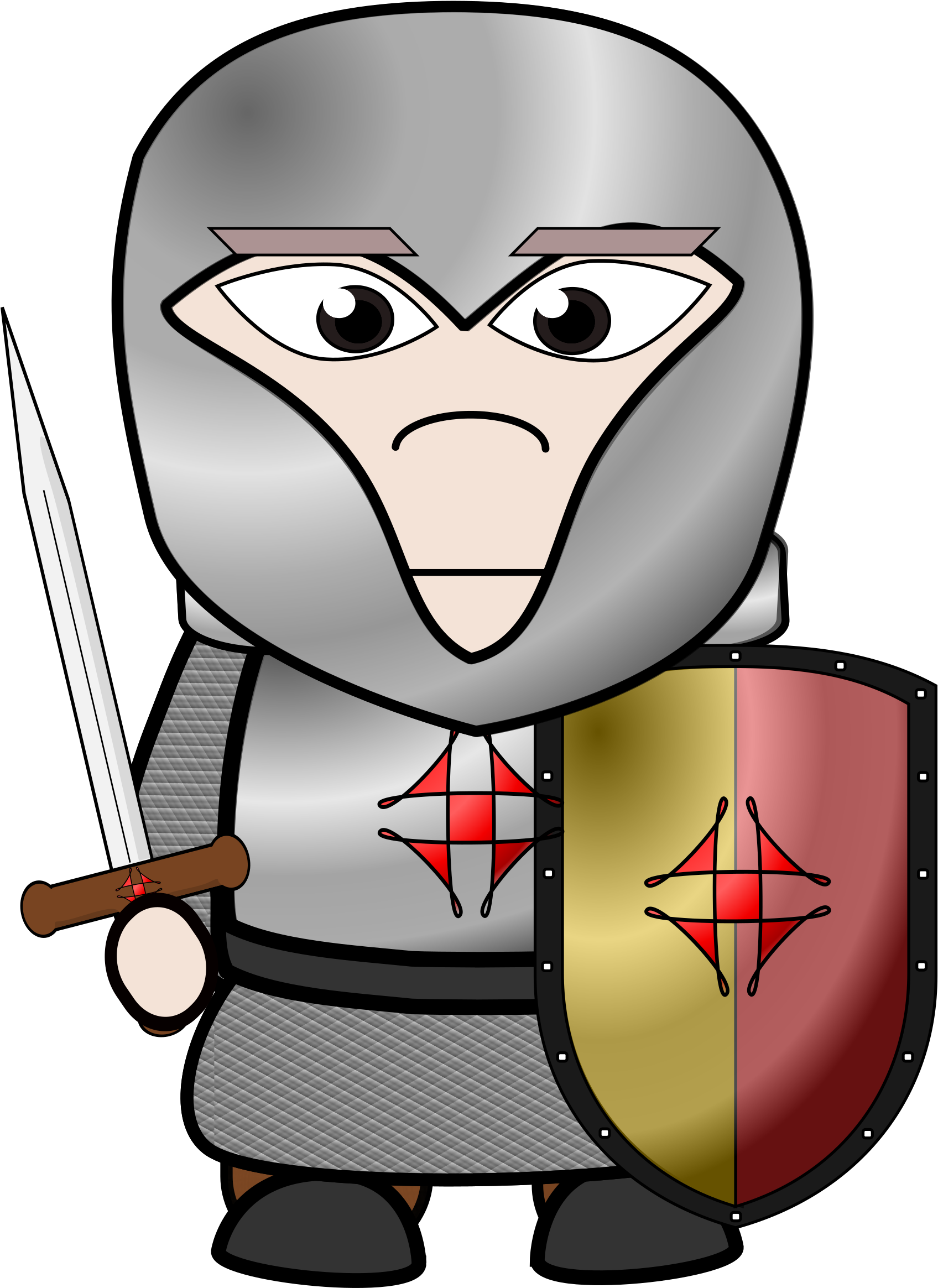 Free Photos Vector Images Chibi - Medieval Knight Chibi (1697x2400)