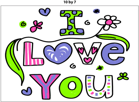 On This Free Printable 10×7 Poster You Will Find The - Love You Words (500x386)