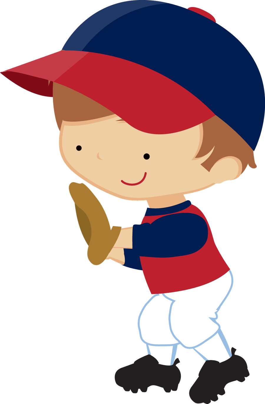Say Hello - Baseball Boy Clipart (900x1373)