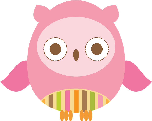 Mod Owl Wall Mural For Baby Girl Nursery Or Kids Room - Mural (640x545)