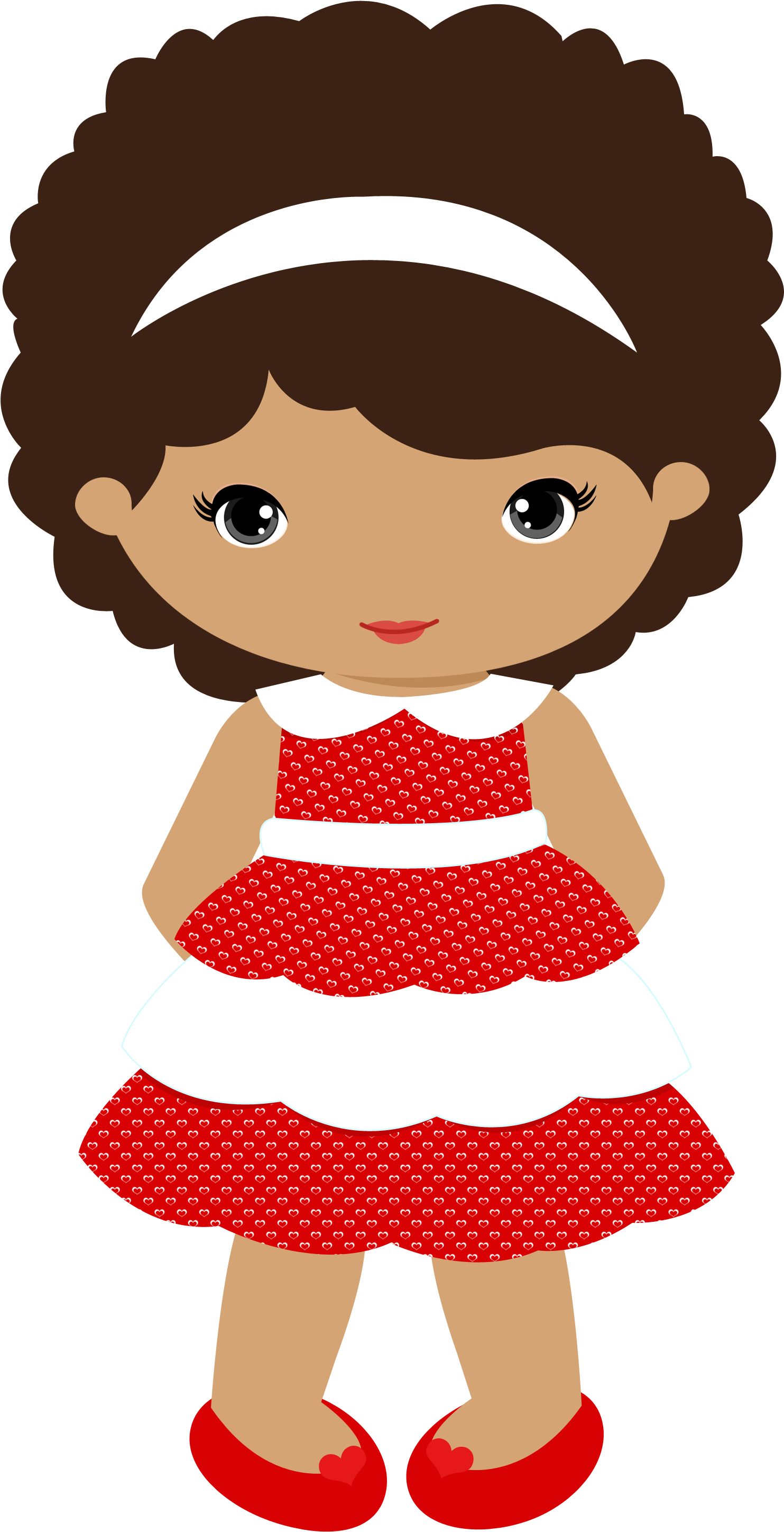 Minus Say Hello - Menina Morena Desenho (1968x3090)