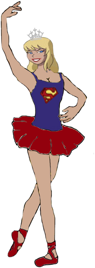 Supergirl As A Ballerina By Darthraner83 - Ballet Dancer (341x899)
