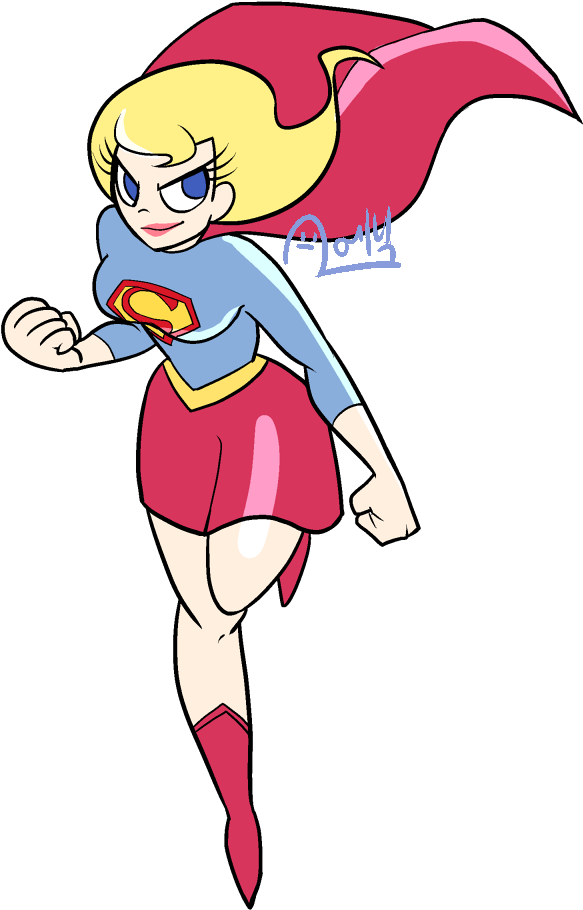 Supergirl Sbff By Anic-mj - Cartoon (640x920)