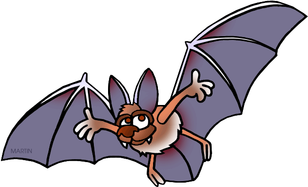 Free Clip Art By Phillip Martin - Big Bat Clipart (648x399)