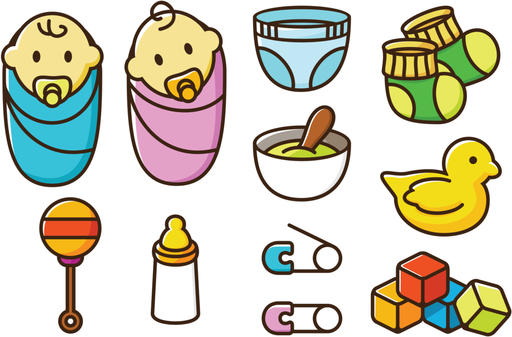 Baby Cartoon Icons - Graphics (1136x936)