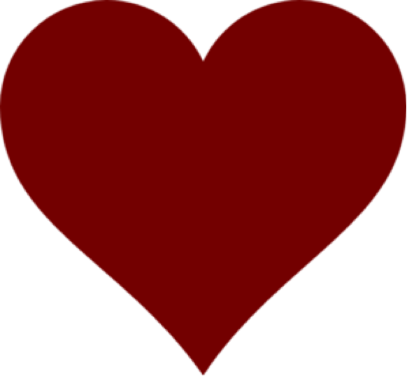 Heart Red Valentines Day Font - Heart (582x537)