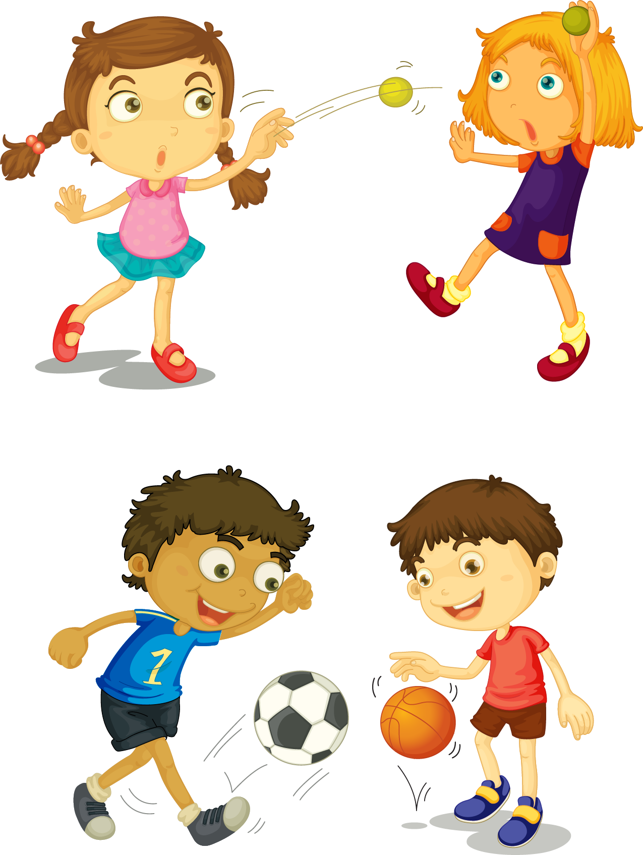 Игры мяч мальчик. Спортивные дети мультяшные. Спортивные картинки мультяшные. Дети играют в мяч. Играющие дети мультяшные.