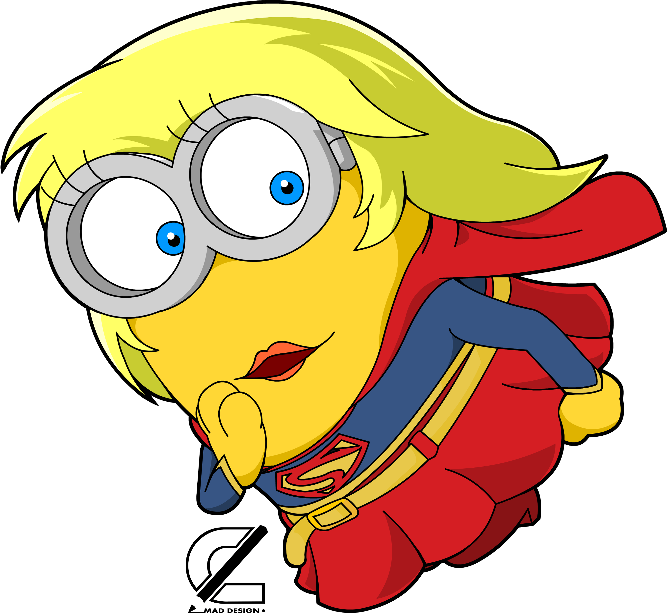 Supergirl Minion (despicable Me) - Supergirl Minion (2897x2662)