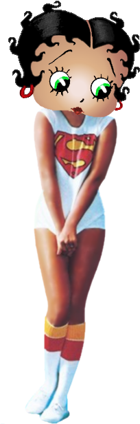 Betty Boop Supergirl Photo Bettyboopsupergirl - Baker And Taylor No Description Available.genre: 886972421827 (212x620)