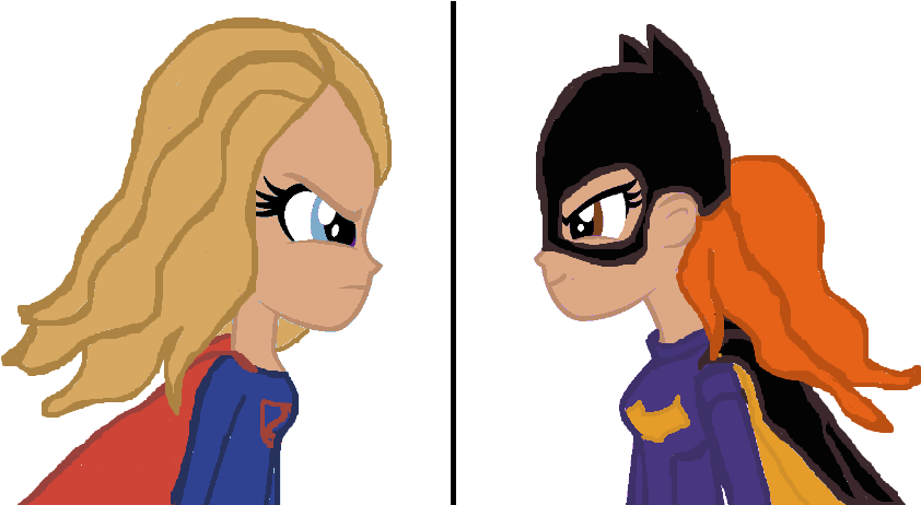 Supergirl By Rosiepink345 - Batgirl (1006x467)