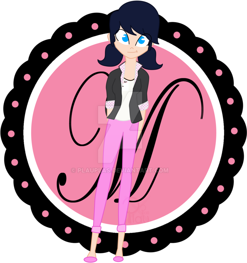 Miraculous Ladybug By Plauplas Marinette Dupaincheng - Miraculous Ladybug Logo (1024x1024)