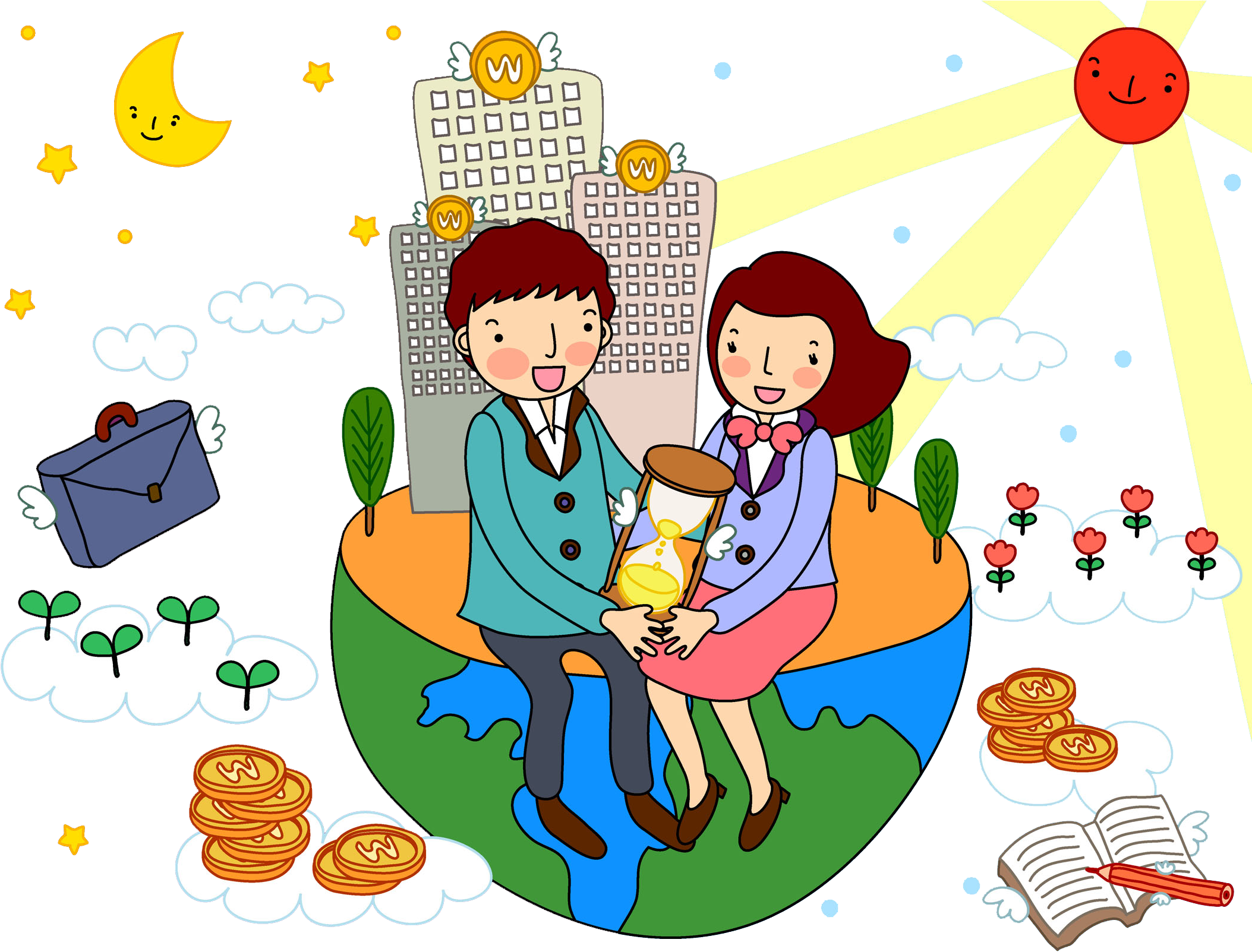 Earth Child Cartoon - Child (2136x1636)