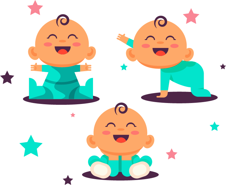 Euclidean Vector Clip Art - Happy Baby Cartoon Png (729x598)