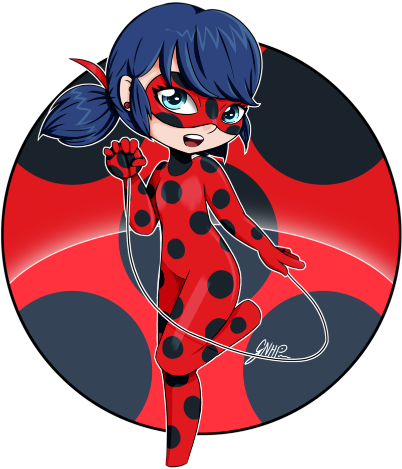 Cute Ladybug Chibi By Gnhp - Miraculous: Tales Of Ladybug & Cat Noir (850x939)