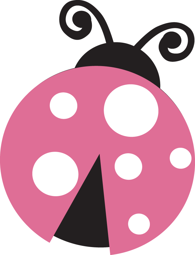 ‿light Pink Ladybug - Pink Ladybug-2 Curtains (639x837)