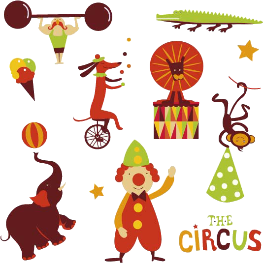 Performance Circus Cartoon Character - Performance Circus Cartoon Character (567x567)