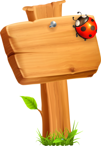 Labels, Scraps, Png, Sign - Wooden Banner (348x500)