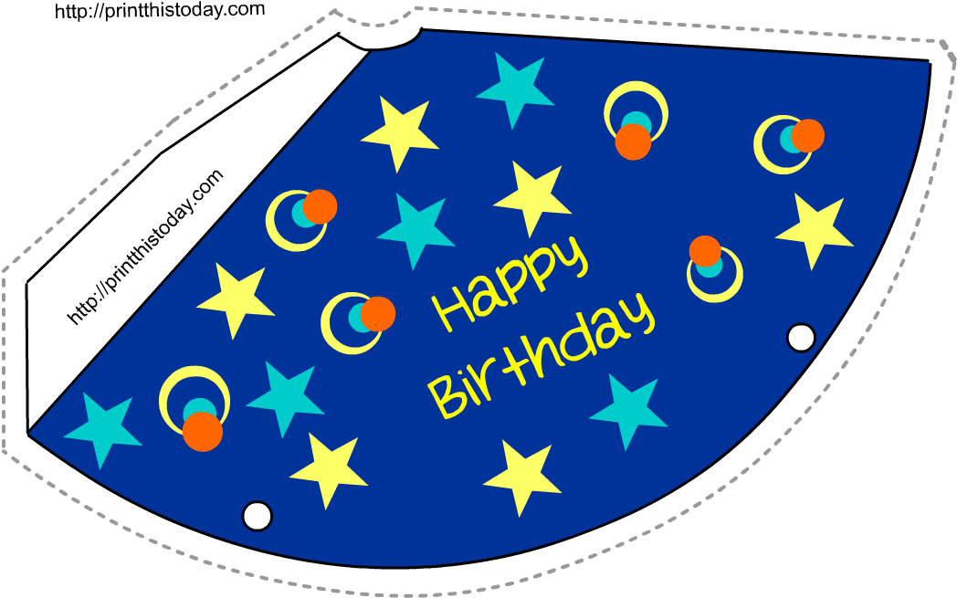Birthday Party Hat Template Free Printable - Birthday Party Hat Template (1100x800)