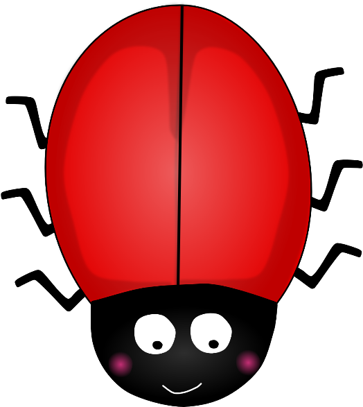 Ladybird Without Spots Clipart (580x596)
