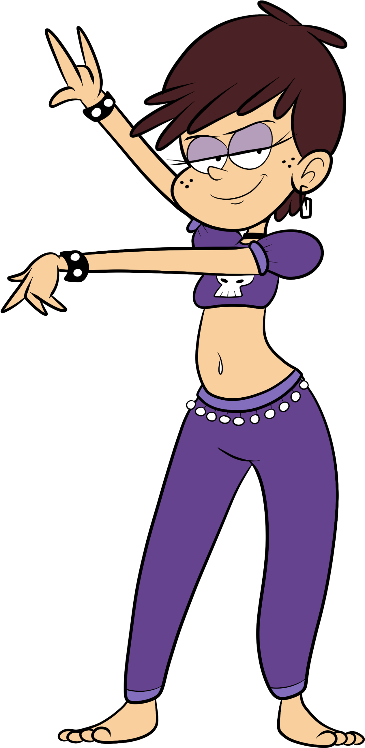 Luna The Belly Dancer By Sb99stuff On Deviantart - Loud House Belly Dancing (1500x3000)