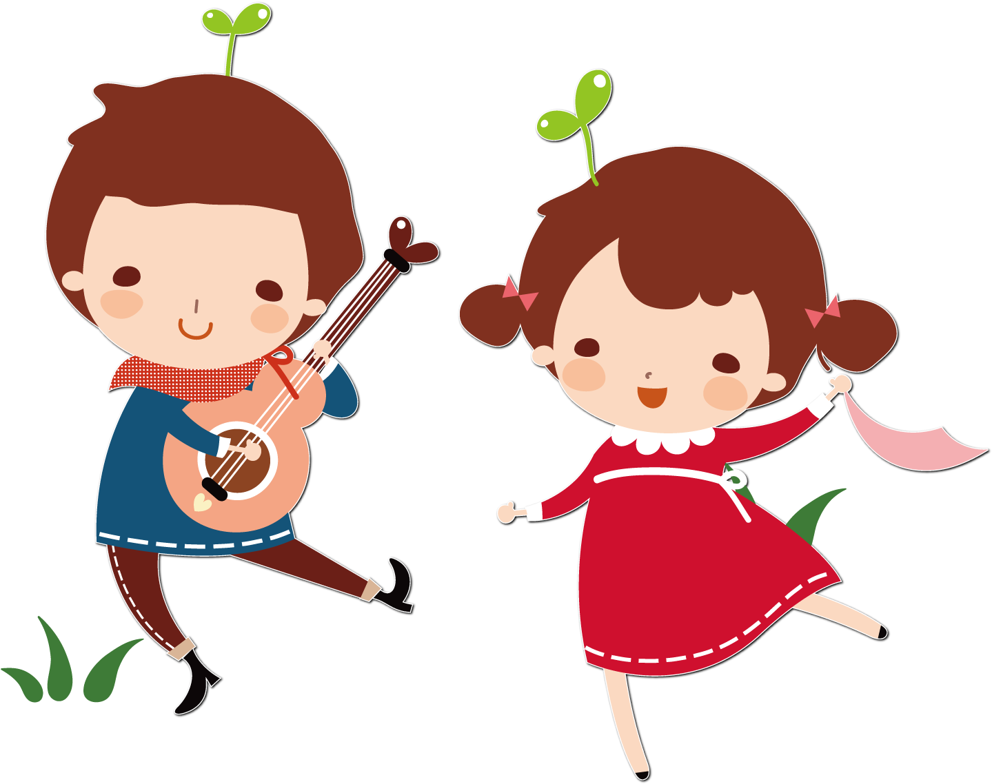 Guitar Cartoon Child Illustration - Child (1500x1501)