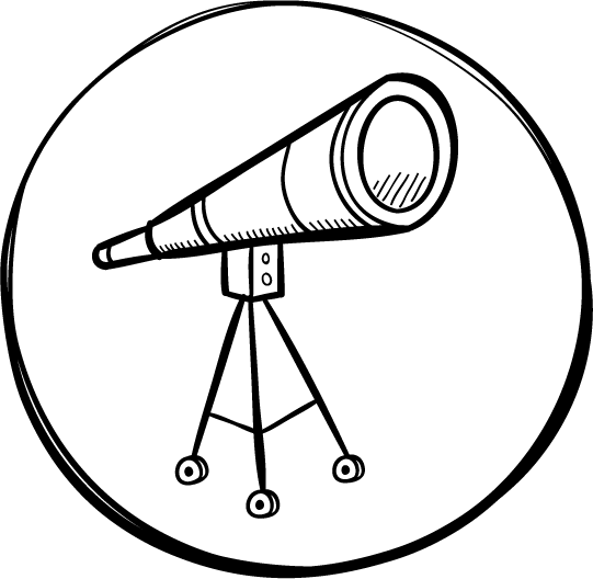 Astronomy Is An Elective Course Which Provides An Introduction - Line Art (541x528)