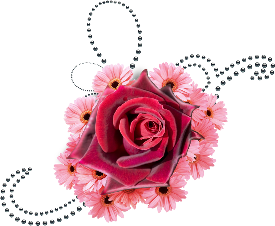 Flowers And Pearls, V - Flowers And Pearls, V (900x894)