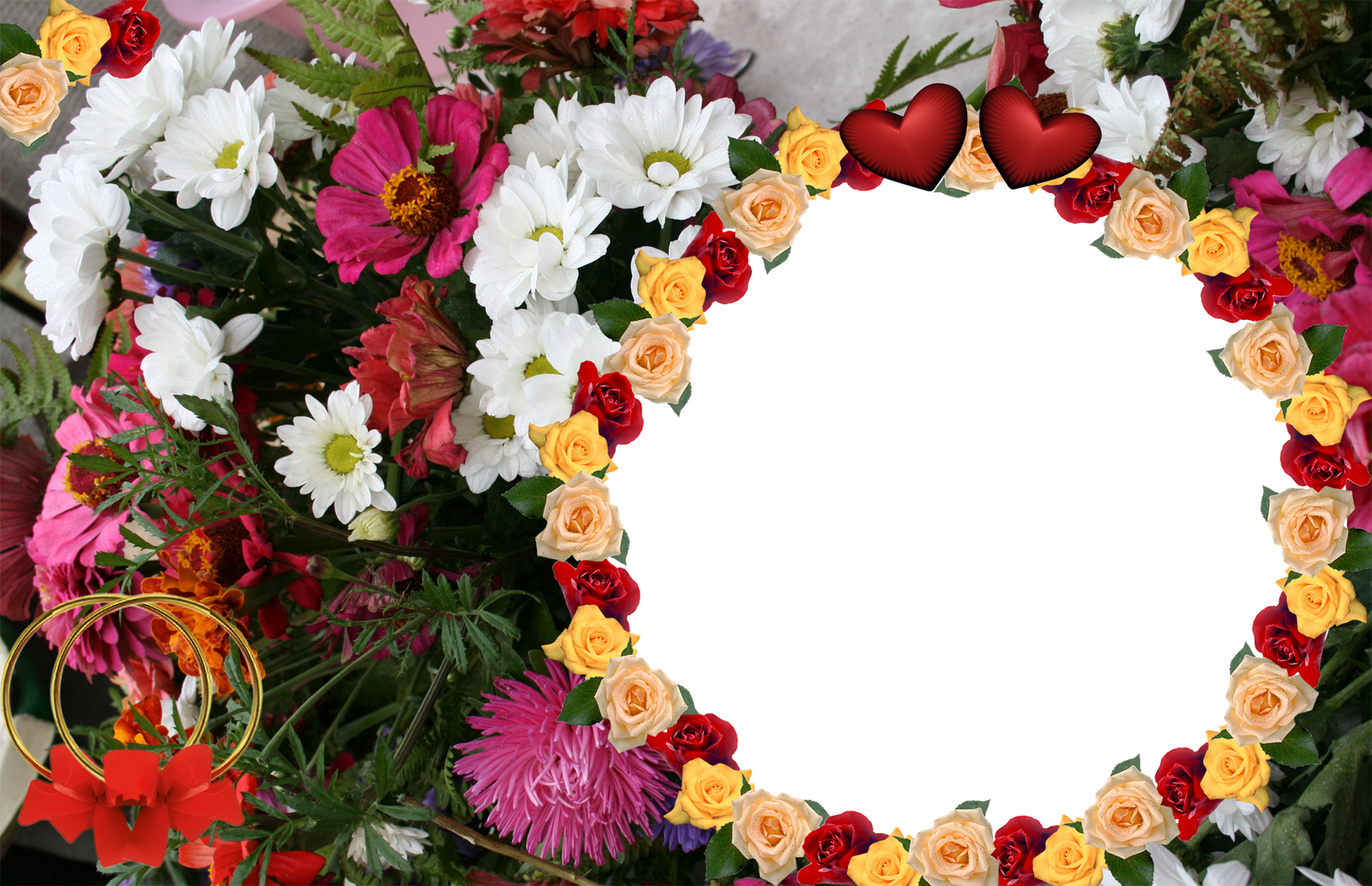 Flower Shop Flowers Photo Frames Designs - Flower Hd Photo Frame (1600x1033)