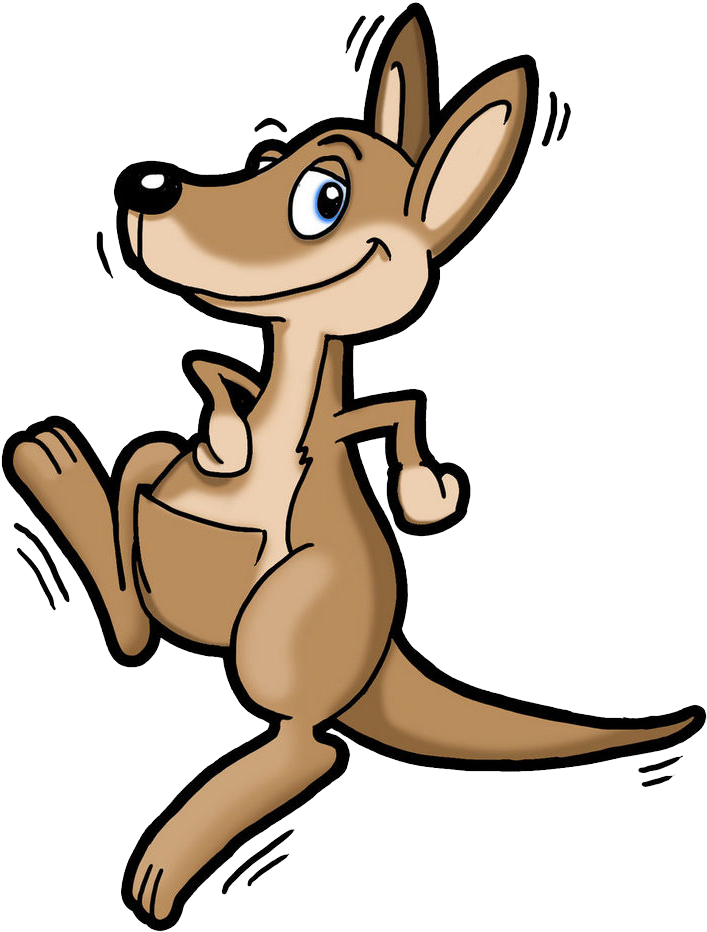 Kangaroo Cartoon Png High-quality Image - Kangaroo Cartoon (794x1000)