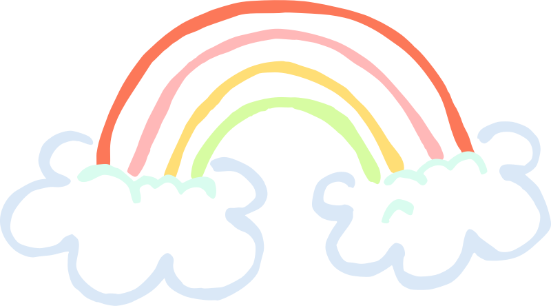 Some More Nontraditional Student Links - Cloud And Rainbow Clipart (2400x1332)