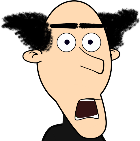 Open Mouth Cartoon - Optical Illusion (500x500)