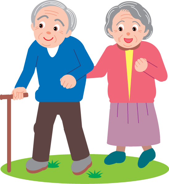 Help Me - Old Parents Png (548x597)