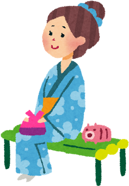 Hanabi Woman - Png Japan (312x400)
