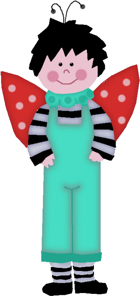 Butterfly Ladybird Clip Art - Butterfly Ladybird Clip Art (564x1015)