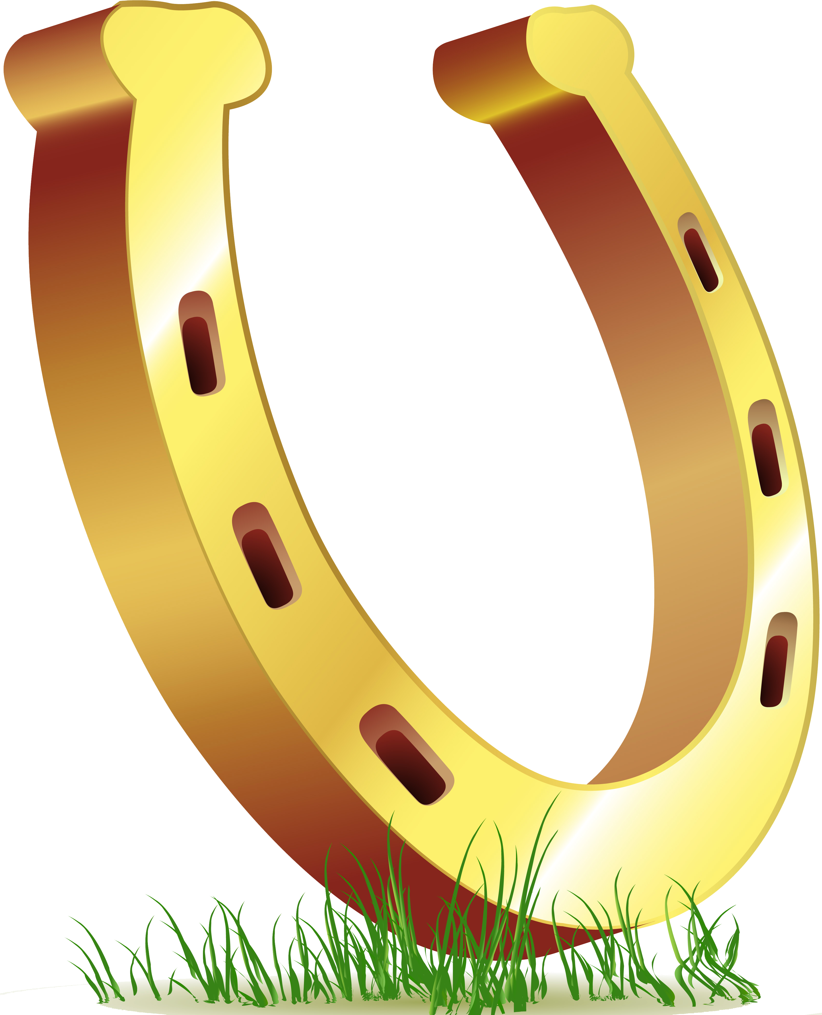 Free Horseshoe Clipart Cliparts And Others Art Inspiration - Clip Art Gold Horseshoes (3613x4371)