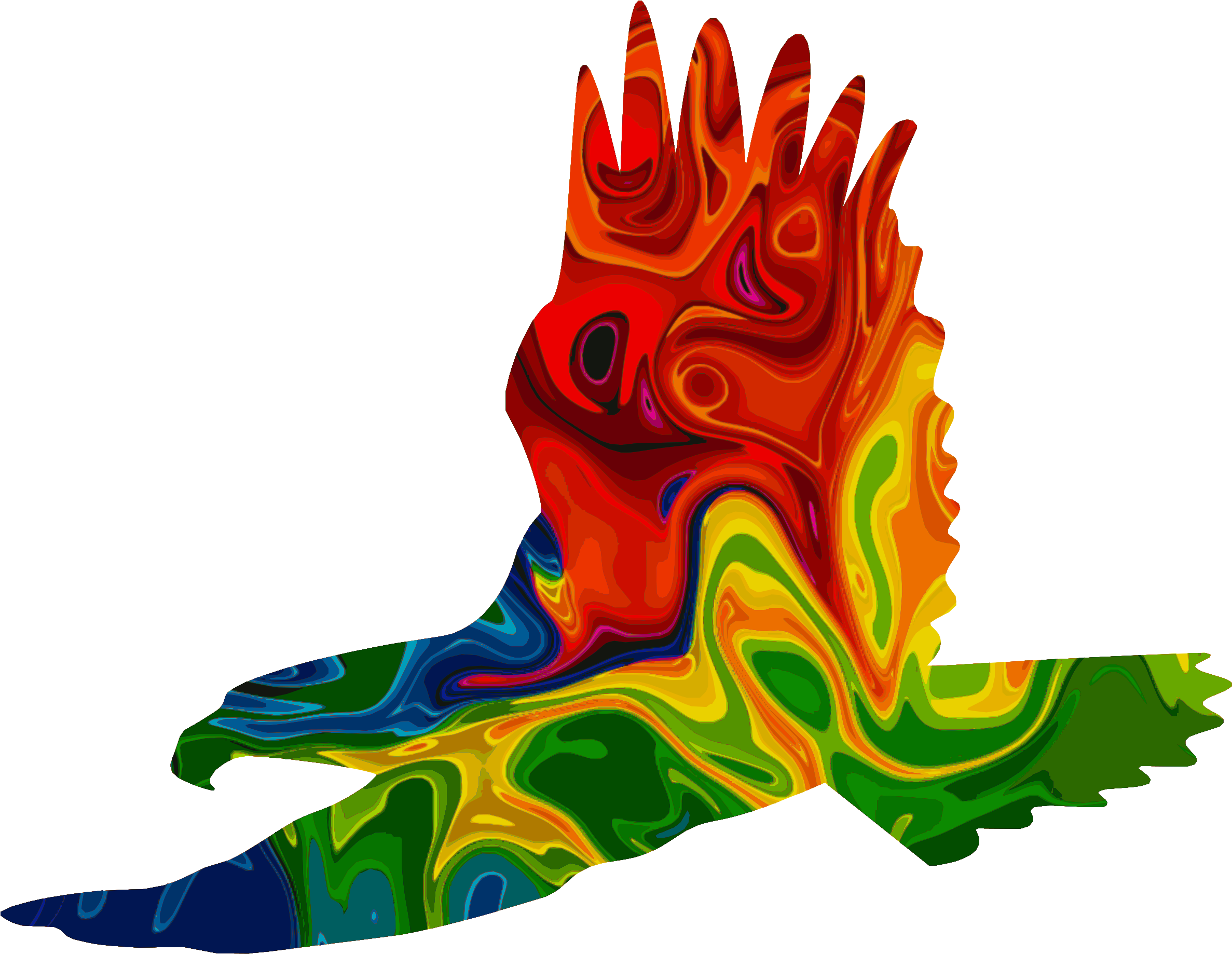 Lanigan Fifth Grade - Colourful Eagle (2400x1862)