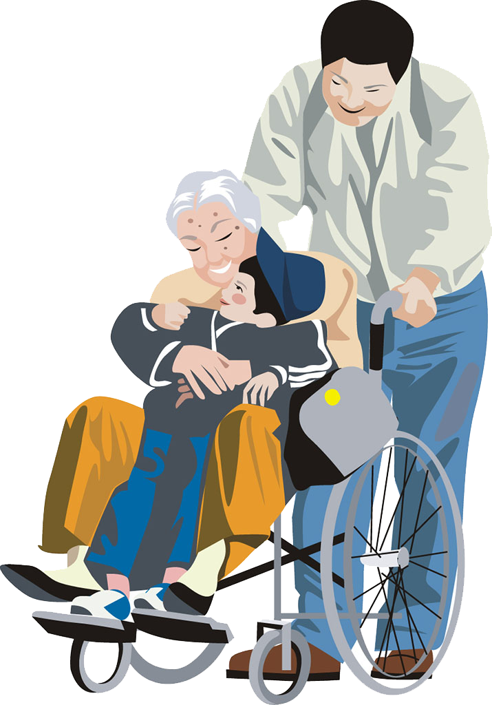 Wheelchair Disability Sitting Clip Art - Wheelchair Disability Sitting Clip Art (715x1024)