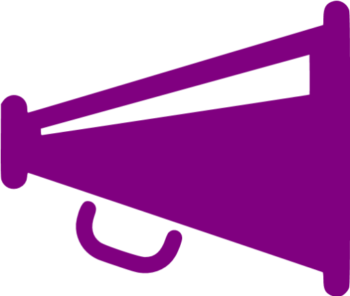 Purple Clipart Megaphone - Megaphone Icon Grey (512x512)