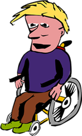 Wheelchair Disability Man Clip Art - Wheelchair Disability Man Clip Art (500x500)