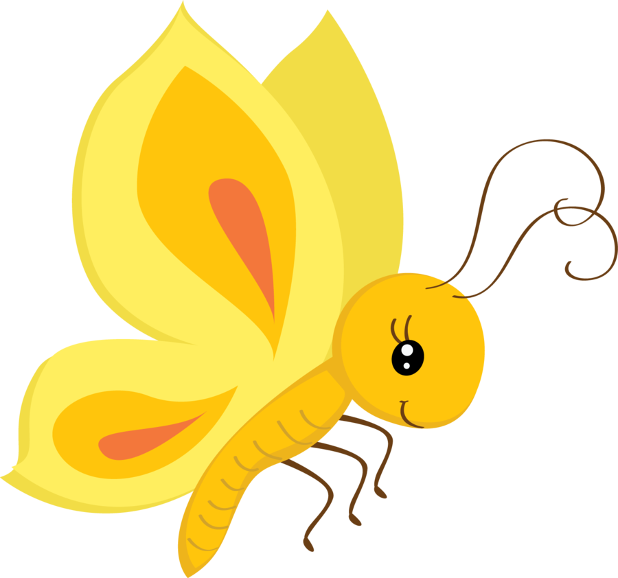 Cute Butterfly Clipart Png - Butterfly Clipart (900x842)