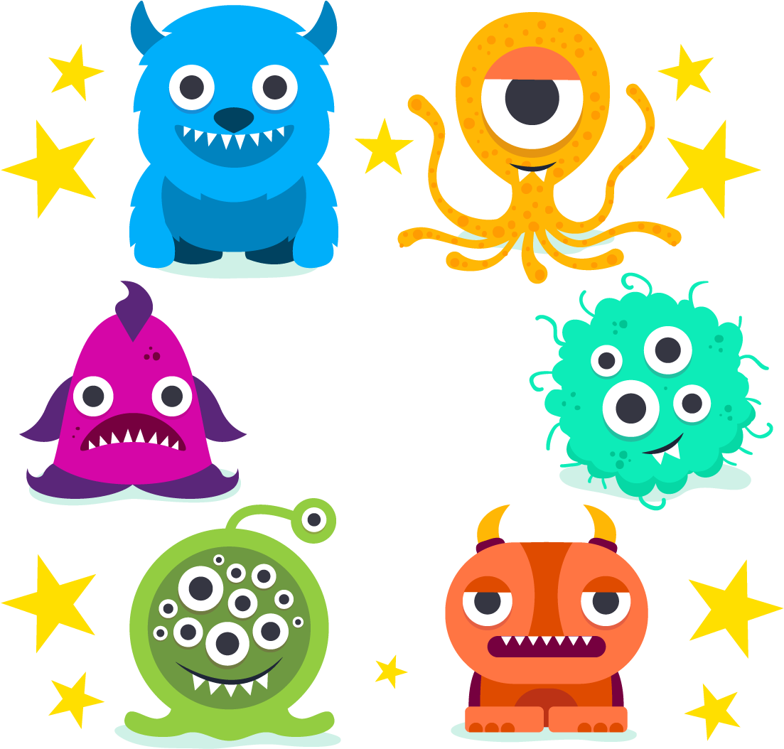 Monster Cartoon Illustration - Monster Cartoon Illustration (1200x1200)