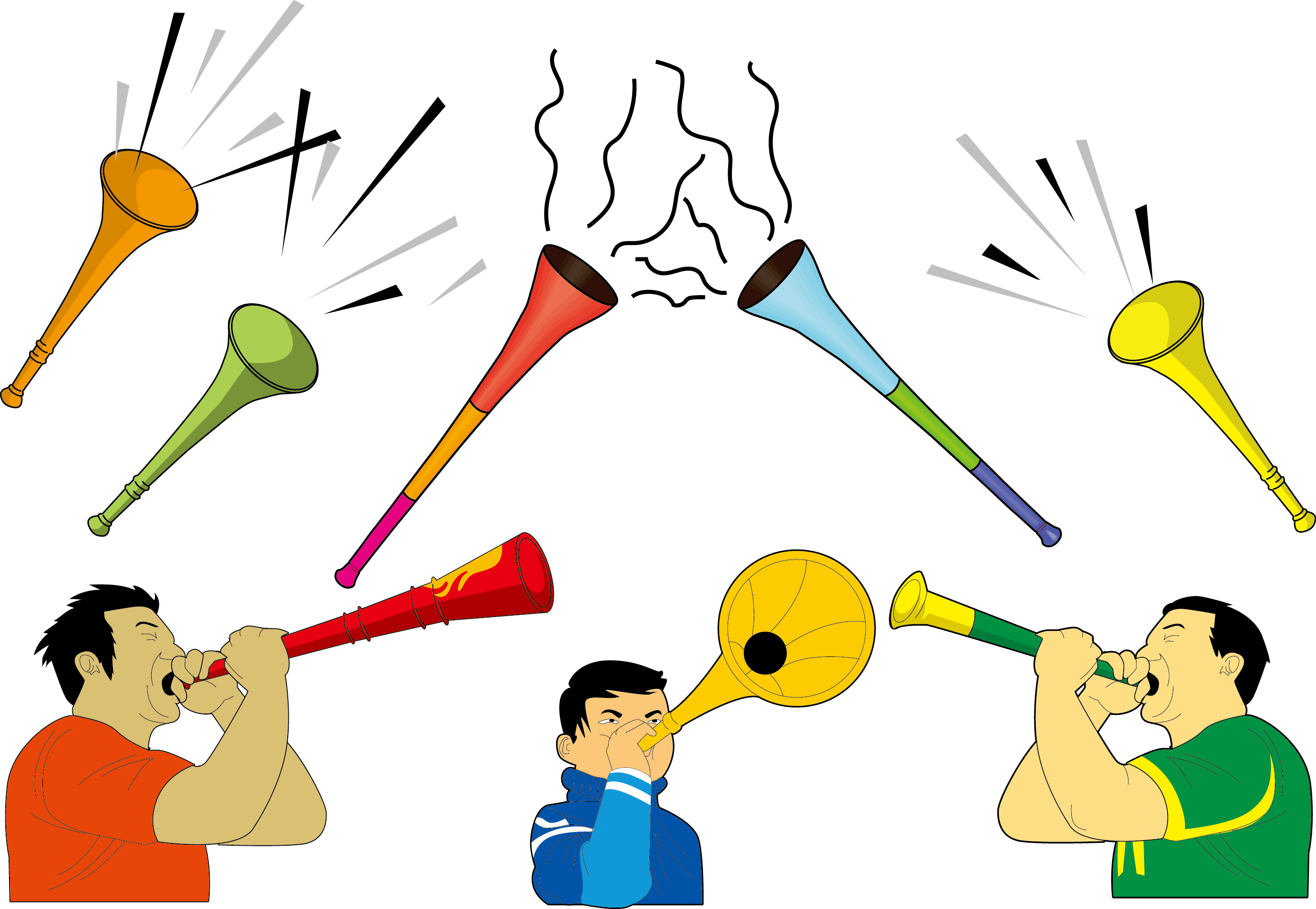 Trumpet Cartoon Megaphone - Trumpet (2785x1925)