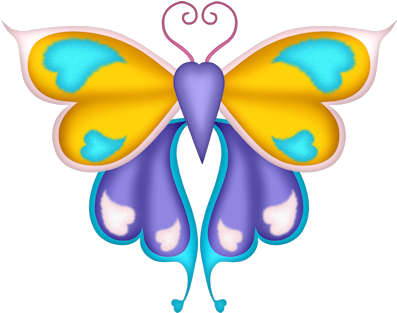 Sd Birthday Diva Butterfly1 - Clip Art (400x336)