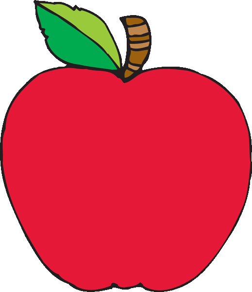 Vacation September Clipart - Apple Clip Art With No Background (519x600)