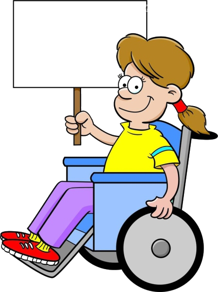 Wheelchair Disability Child Clip Art - Cartoon Boy In Wheelchair (449x600)