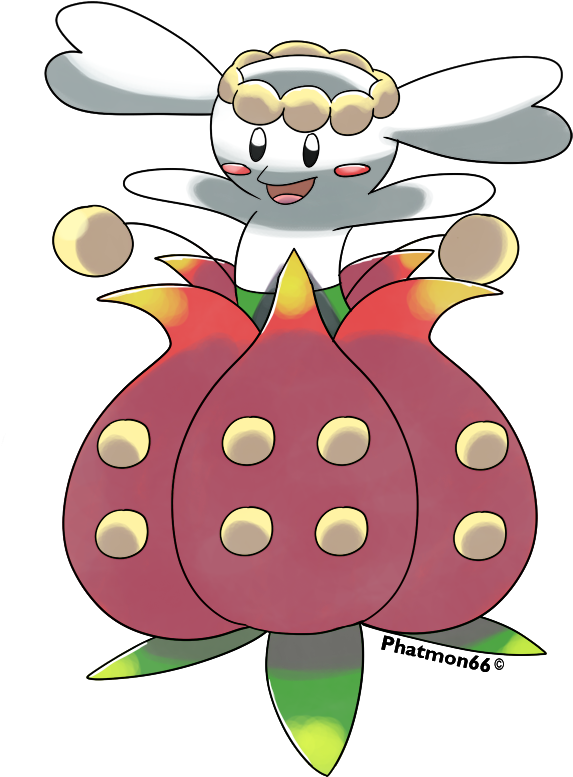 Flabebe The Fairy Pokemon By Phatmon - Flabébé (700x867)
