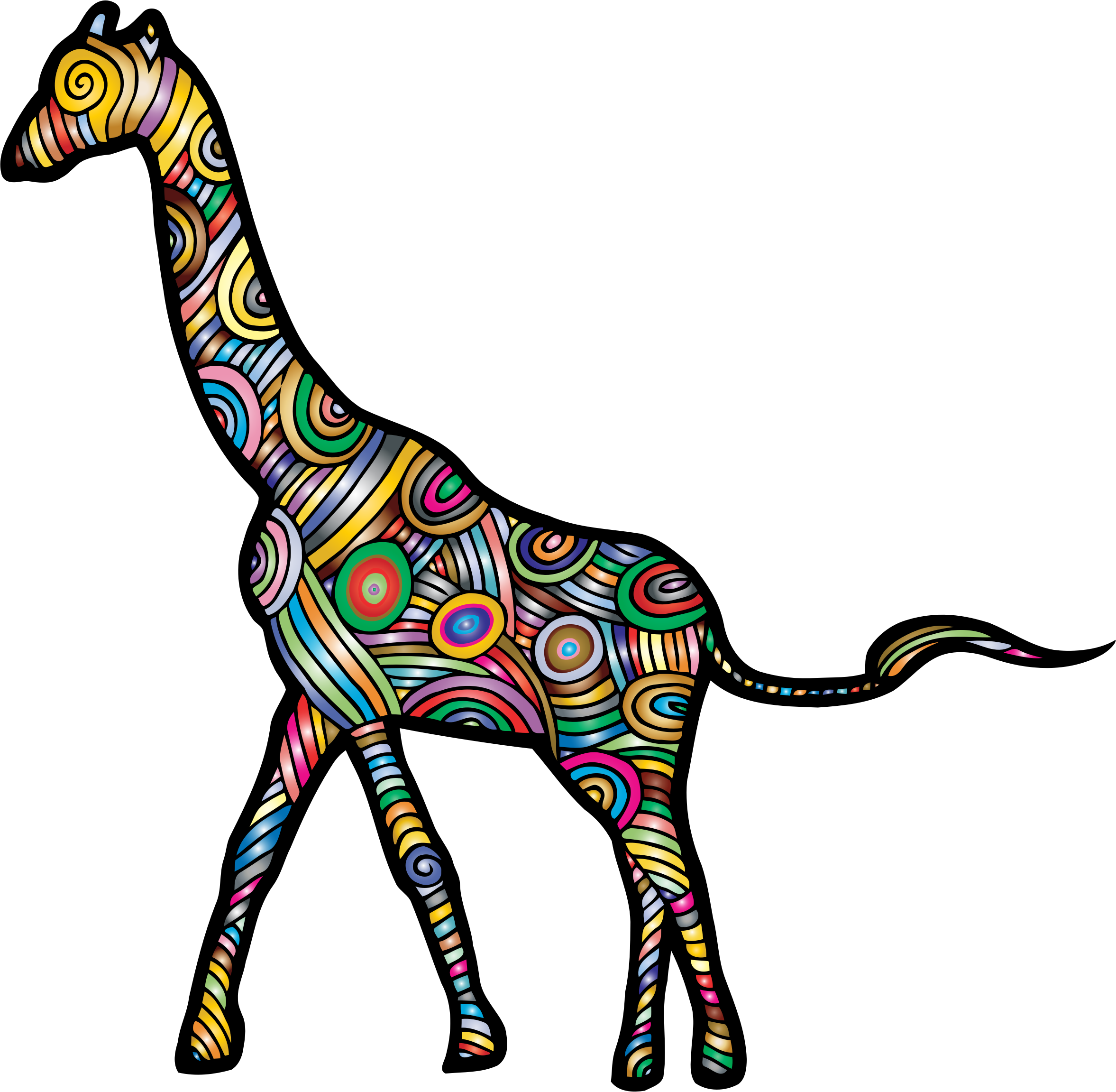 Big Image - Stylized Giraffe (2354x2302)