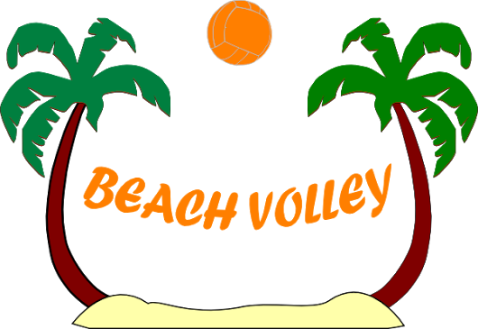 Sommer, Sonne, Beachvolleyball - Beach Volleyball Clipart Free (530x365)