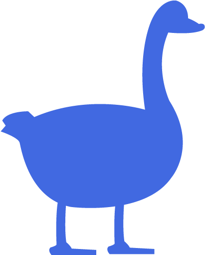 Royal Blue Duck 2 Icon - Vector Graphics (512x512)