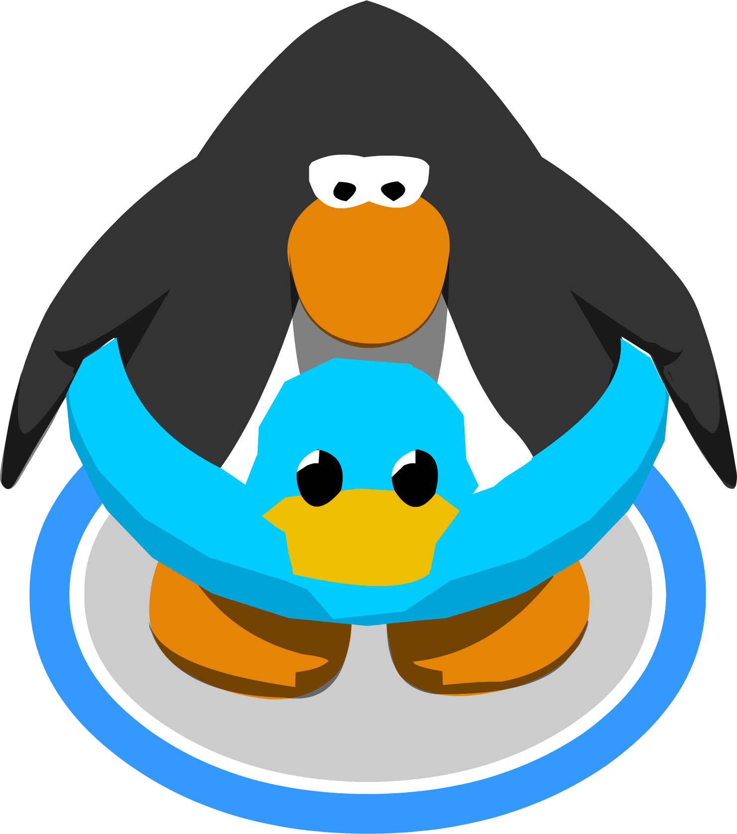 Blue Duck Game - Club Penguin Tuba (1482x1677)